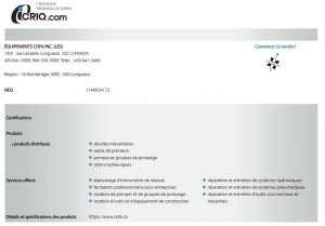 COFA Hytorc inc Membre de ICRIQ